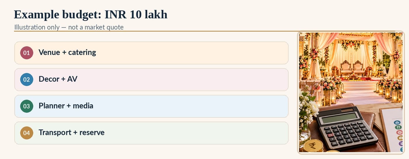 Example budget: INR 10 lakh - Illustration only, not a market quote