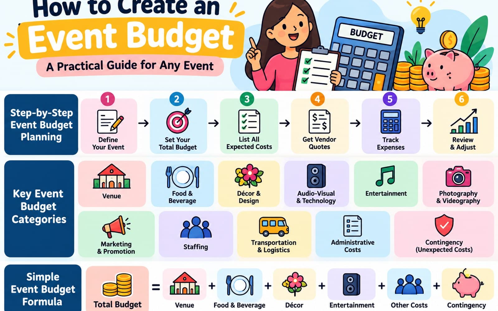 Step-by-step event budget planning guide and methodology