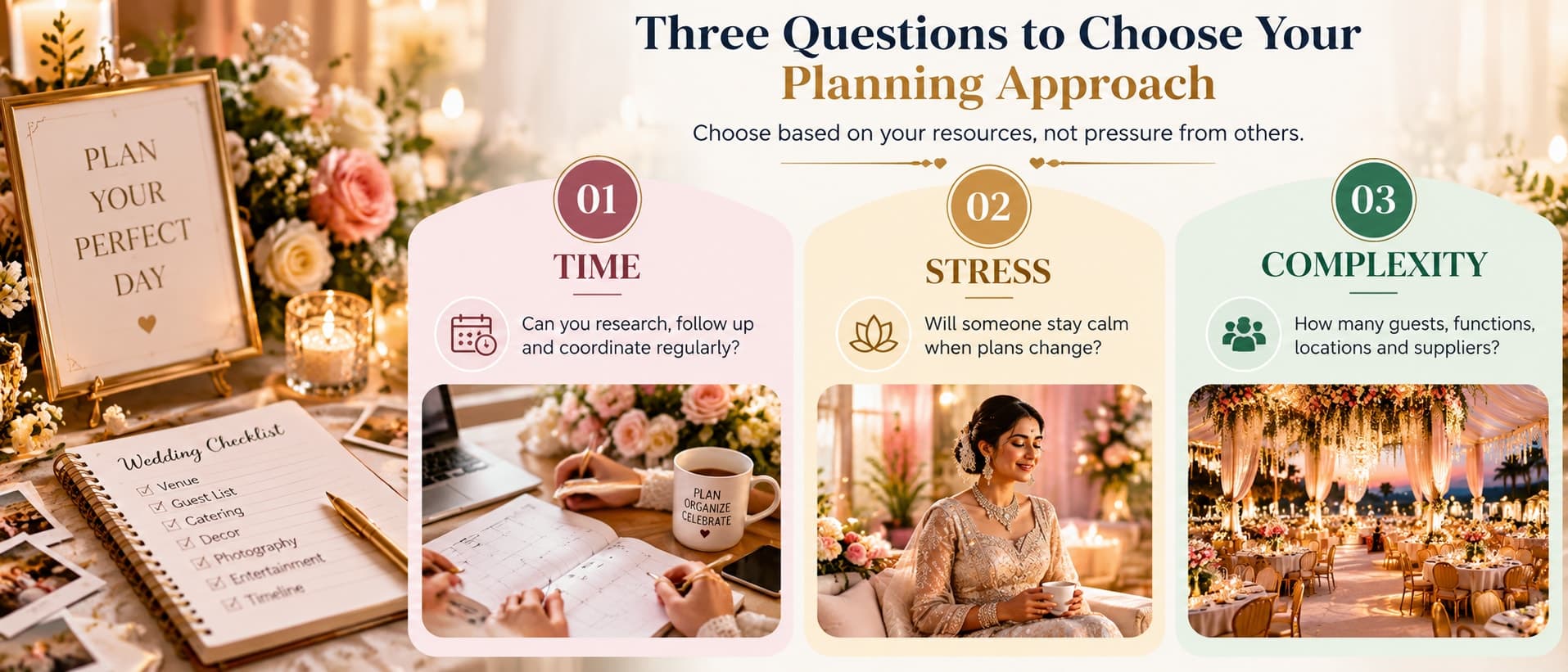 Three Questions to Choose Your Planning Approach: Time, Stress, Complexity